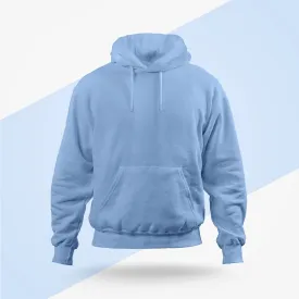 Baby Blue Hoodie - Fully Solid