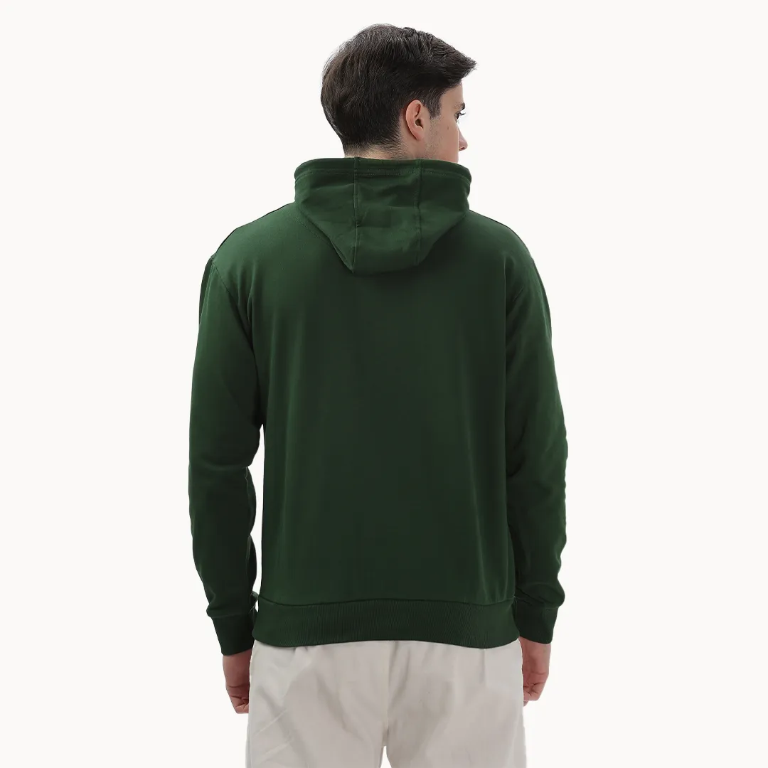 Dark Green Hoodie - Fully Solid