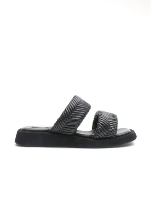 Double Strap Braided Slide