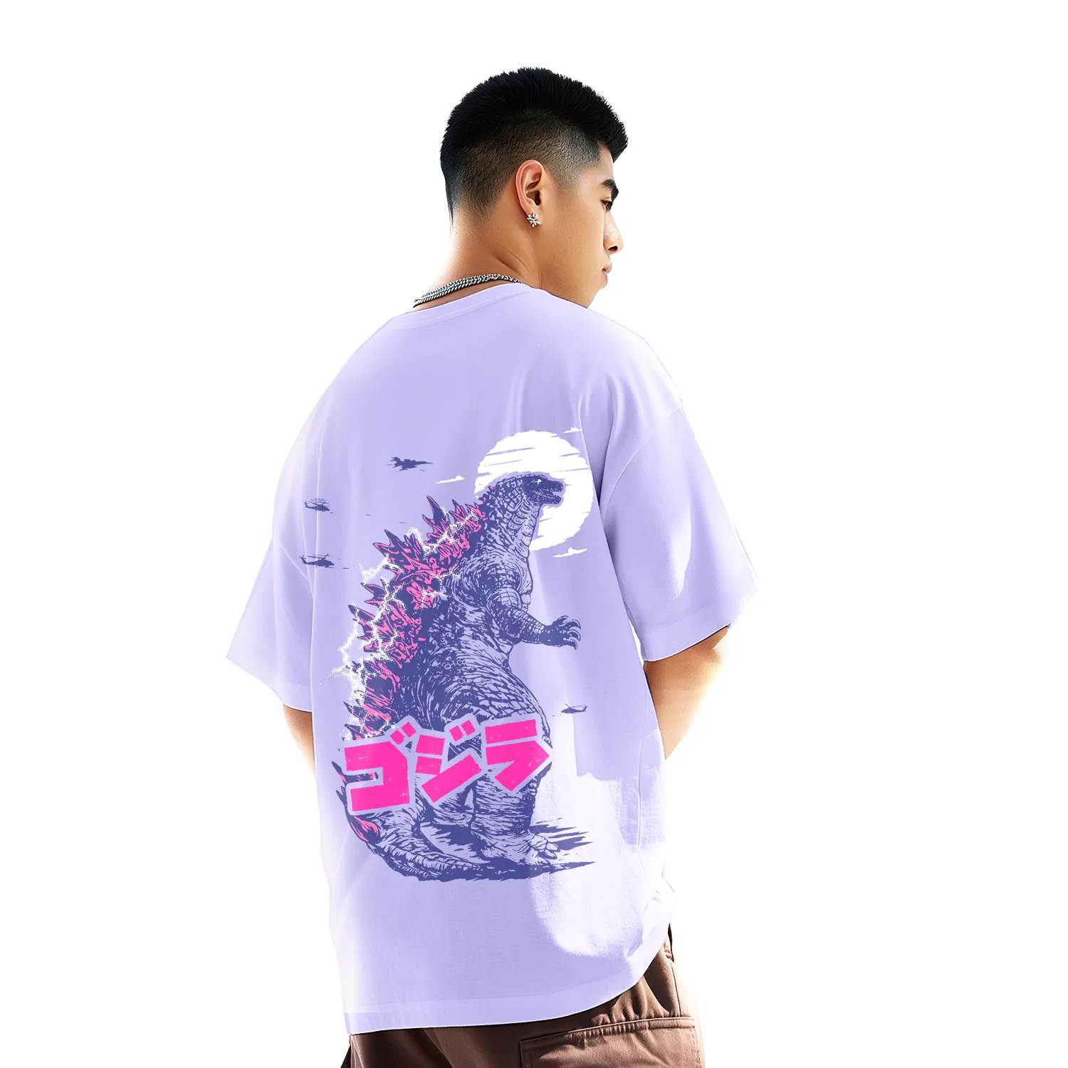 God Of Monsters Oversized T-Shirt (Left Pocket & Back)