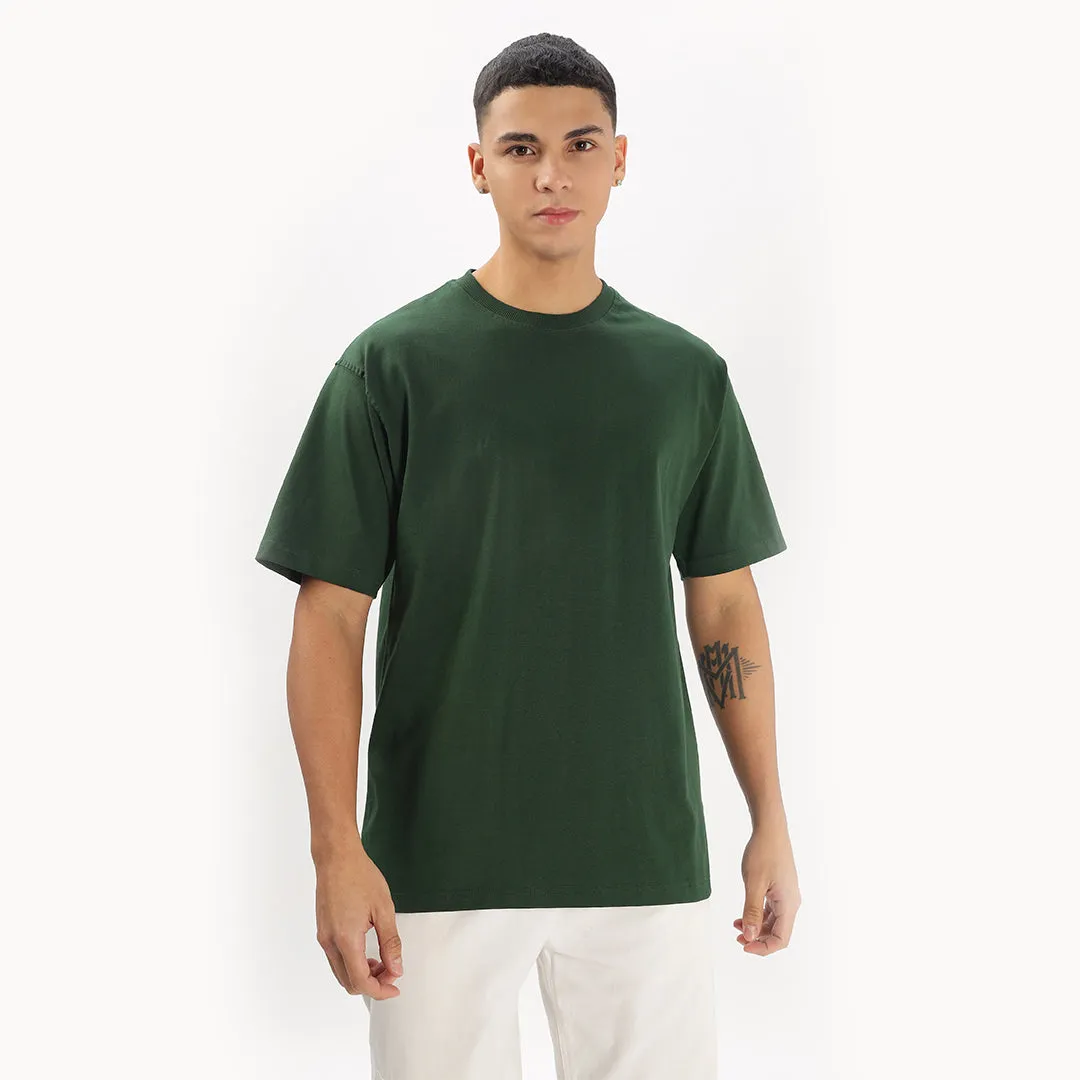 Green Solid | Oversized T-Shirt