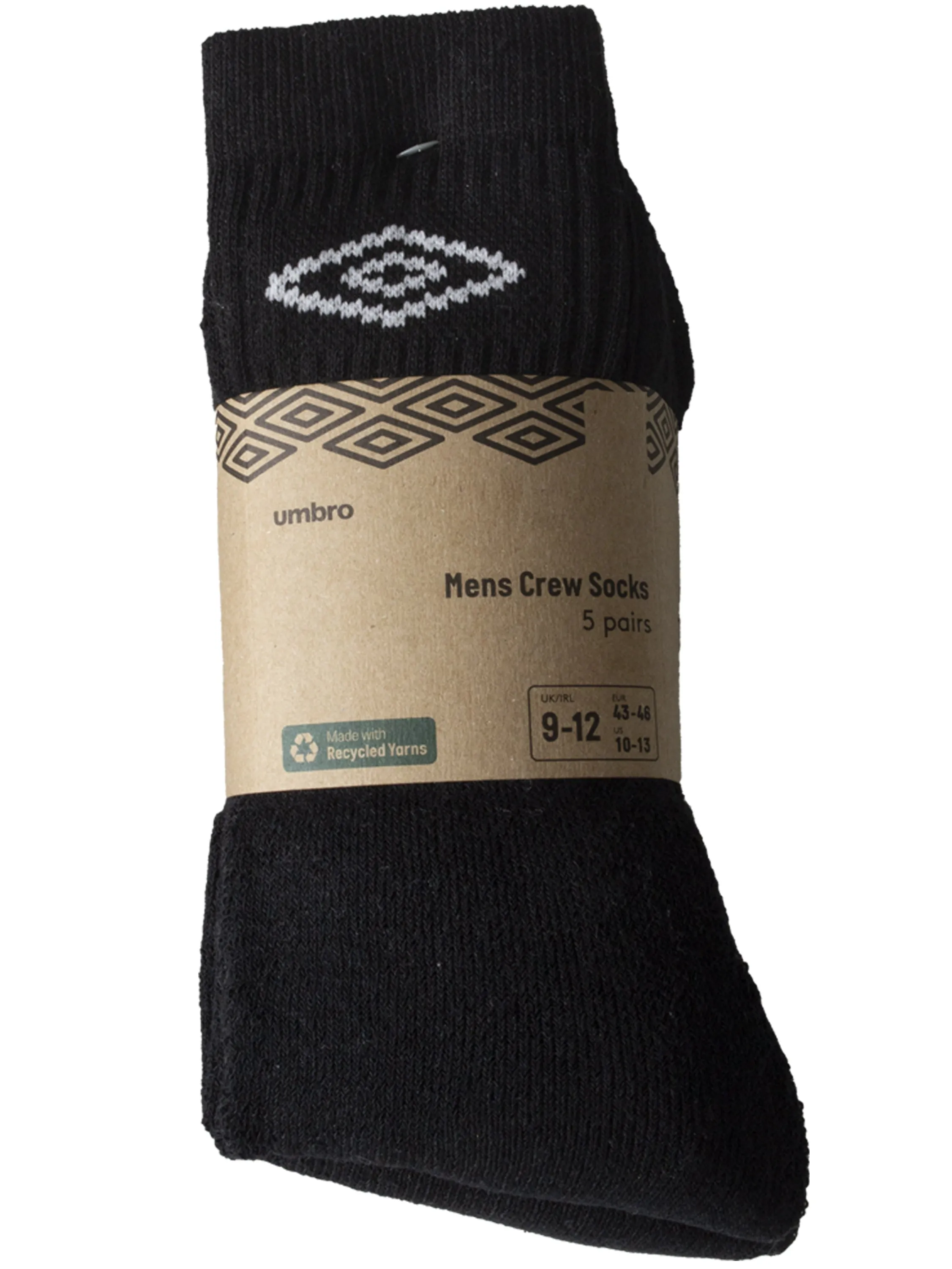 Mens Umbro Crew Socks | 5 Pairs