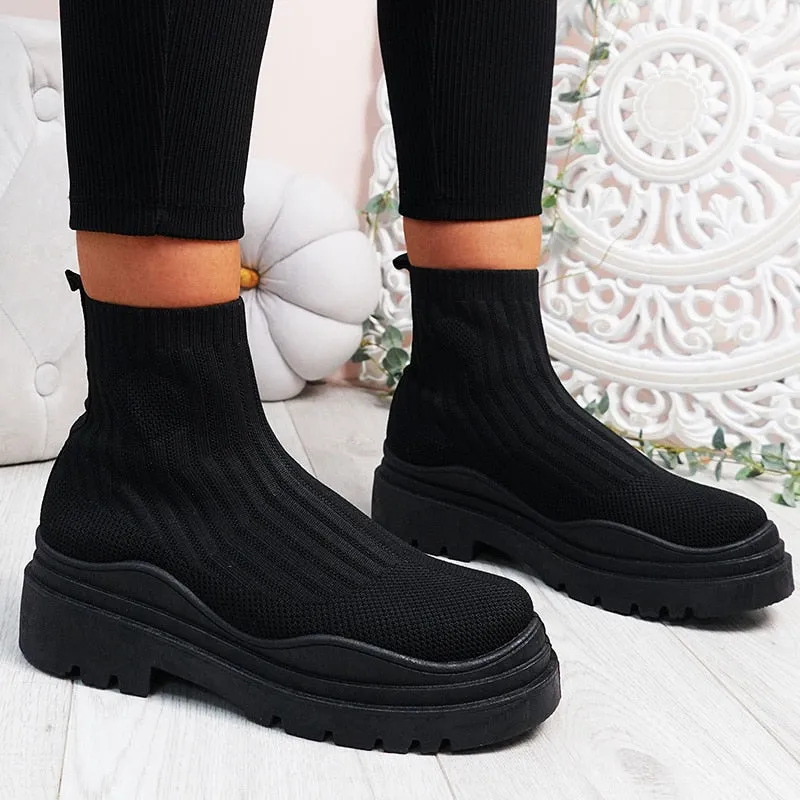 Purpdrank - Shoes For Women Fashion Socks Sneakers With Heels Sports Shoes Zapatillas Mujer Slip On Platform Shoes Casual Sneaker Female