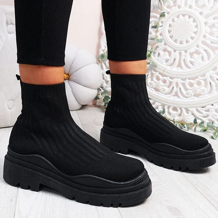 Purpdrank - Shoes For Women Fashion Socks Sneakers With Heels Sports Shoes Zapatillas Mujer Slip On Platform Shoes Casual Sneaker Female